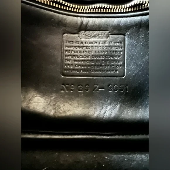 Coach Patricia's Legacy Black Leather Bag